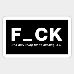 F_CK U Sticker